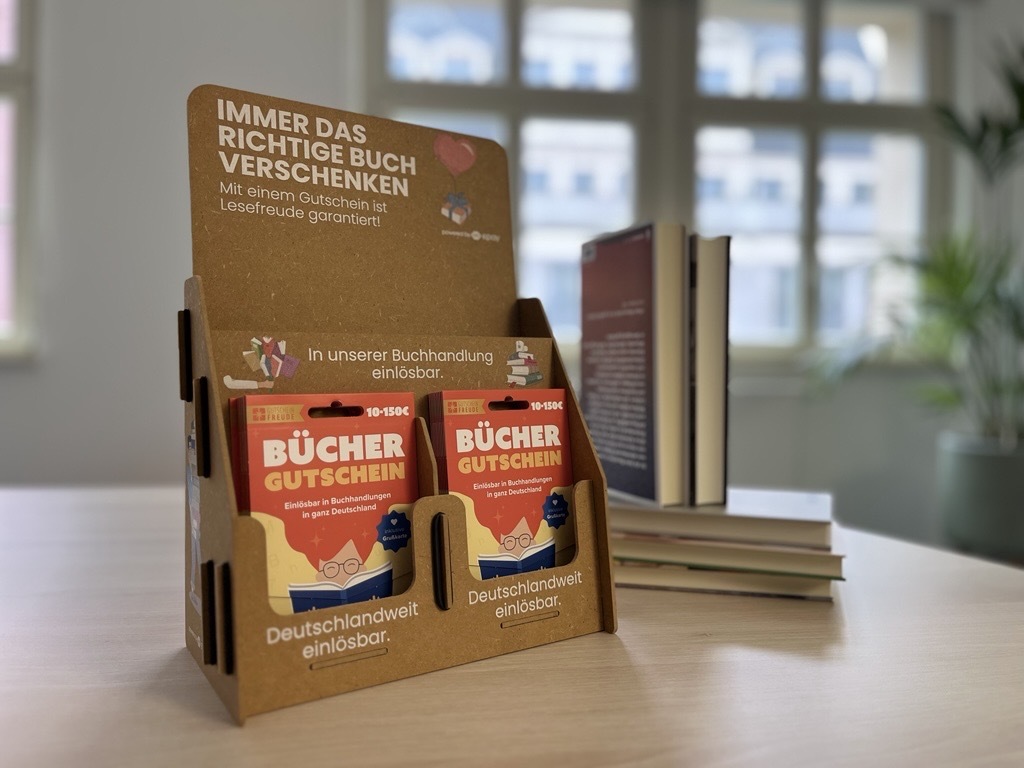 Verkaufsdisplay Büchergutschein