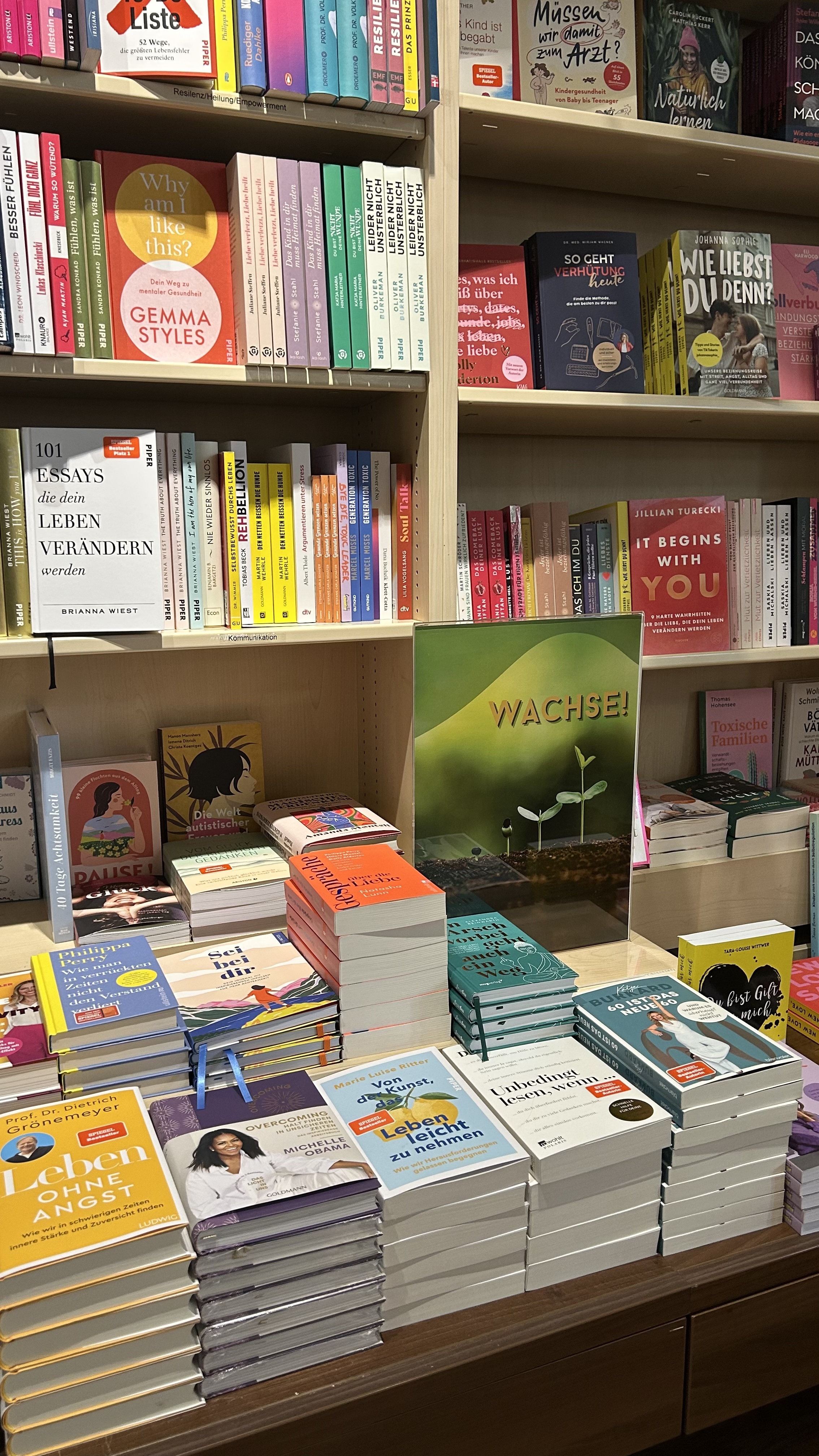 Umsetzung des Lesemotivs Optimieren in der Buchhandlung Ludwig