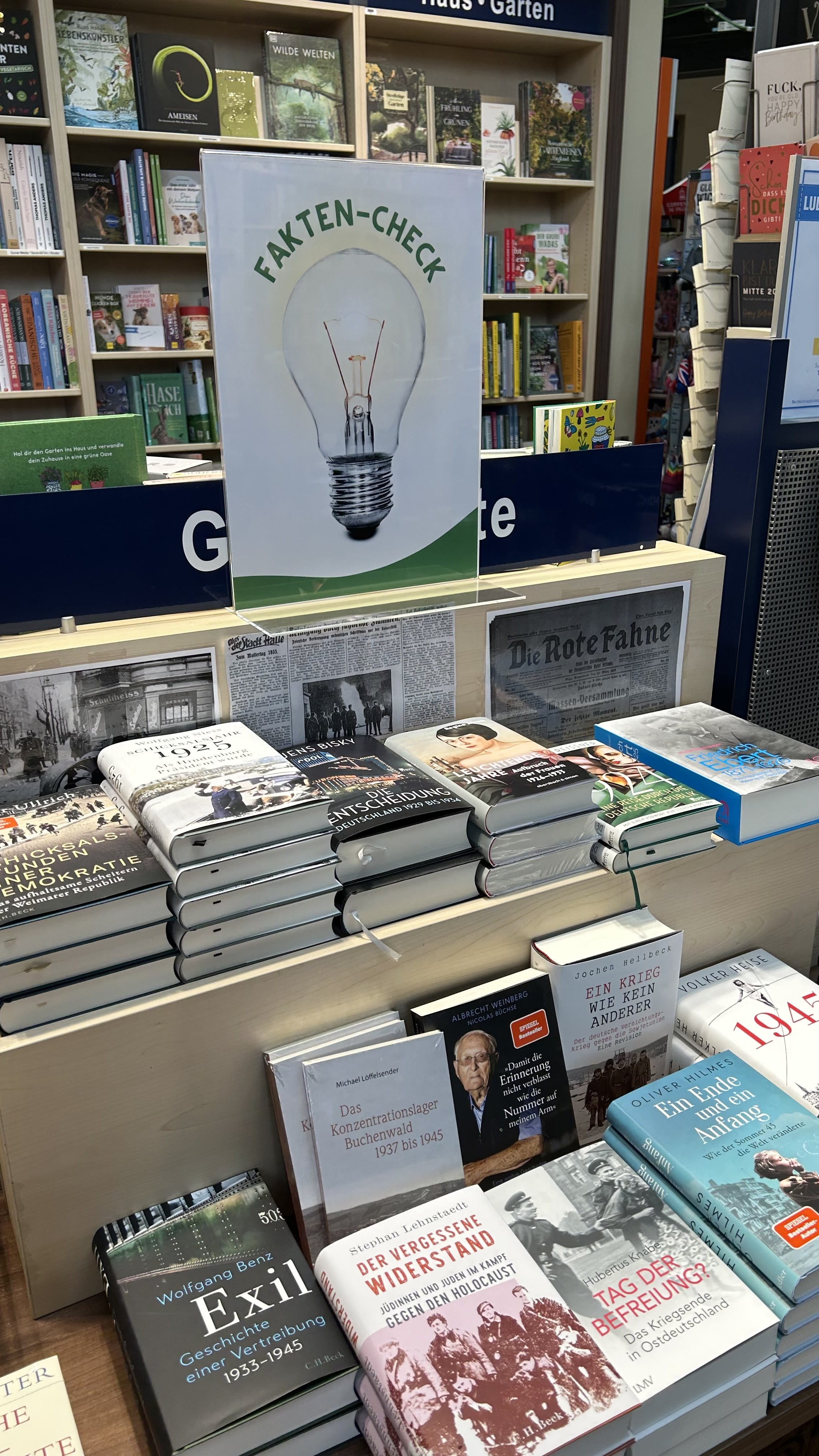 Umsetzung des Lesemotivs Verstehen in der Buchhandlung Ludwig