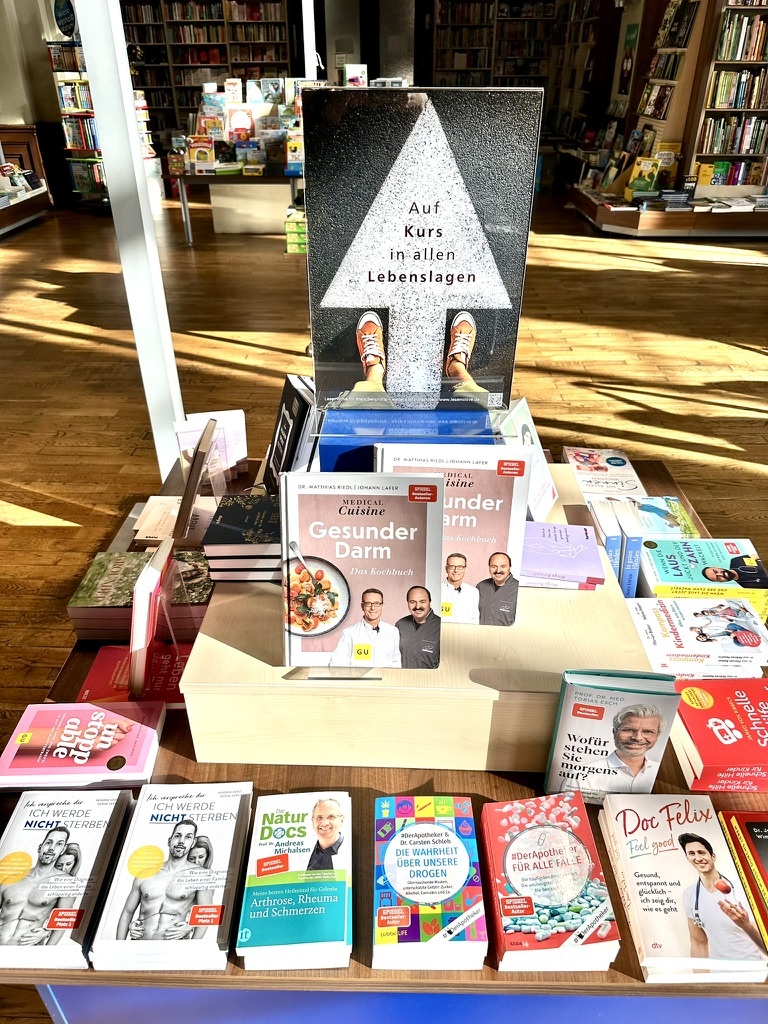 Umsetzung des Lesemotivs Orientieren in der Buchhandlung Ludwig